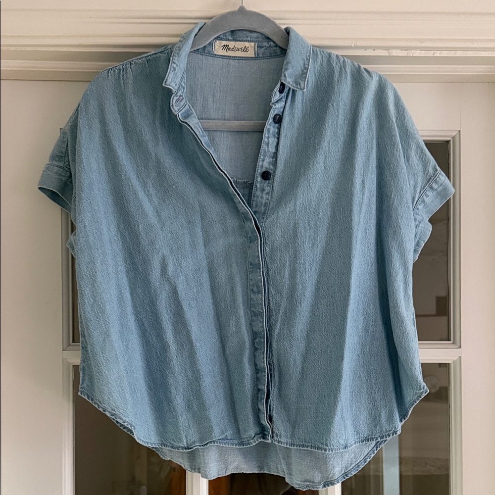 Madewell Short Sleeved Denim Shirt